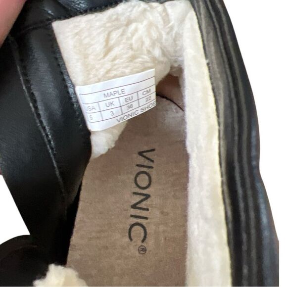 BNWOB VIONIC Maple Black Water Resistant Boot Size 5 - Picture 7 of 9
